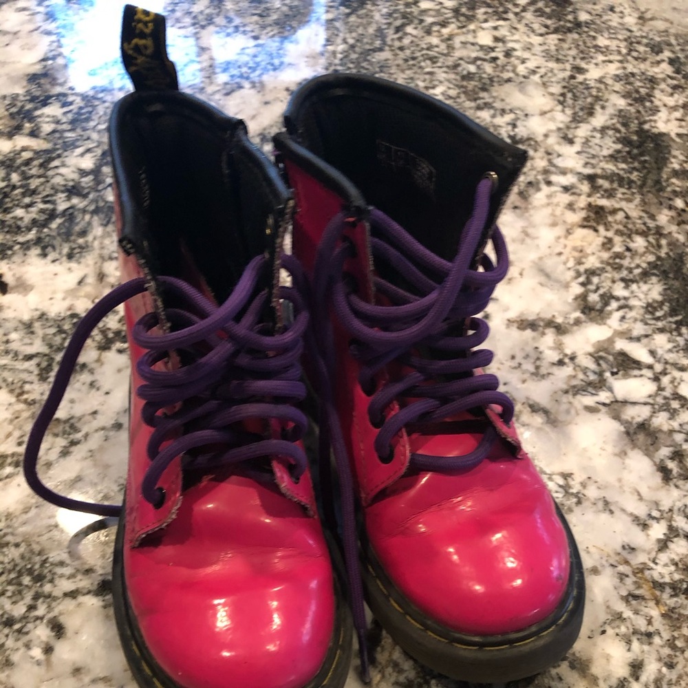 Hot pink Doc Martens girls boots size 13